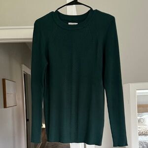 Nine West Green Crew Neck Sweater